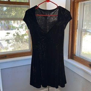 Forever 21 Black Velvet Dress, size medium